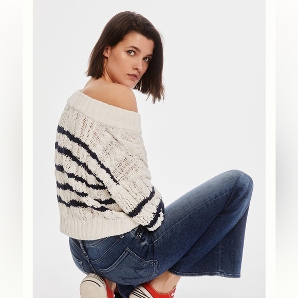 Anthropologie XL Bella Cable-Knit Sweater - Picture 3 of 9